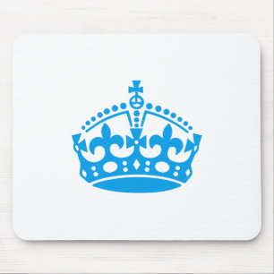 Alfombrilla De Ratón Mantener la corona de victoria azul tranquila