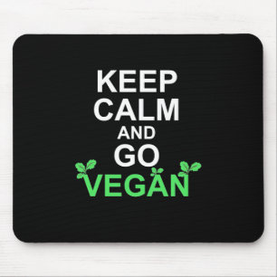 Alfombrilla De Ratón Mantenga la calma y vaya a Vegan