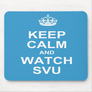 Alfombrilla De Ratón Mantenga mousepad tranquilo y del reloj SVU