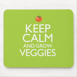 Alfombrilla De Ratón Mantenga tranquilo y produzca los Veggies