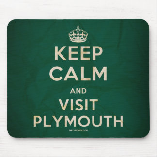 Alfombrilla De Ratón "Mantenga tranquilo y visita Plymouth" Mousemat