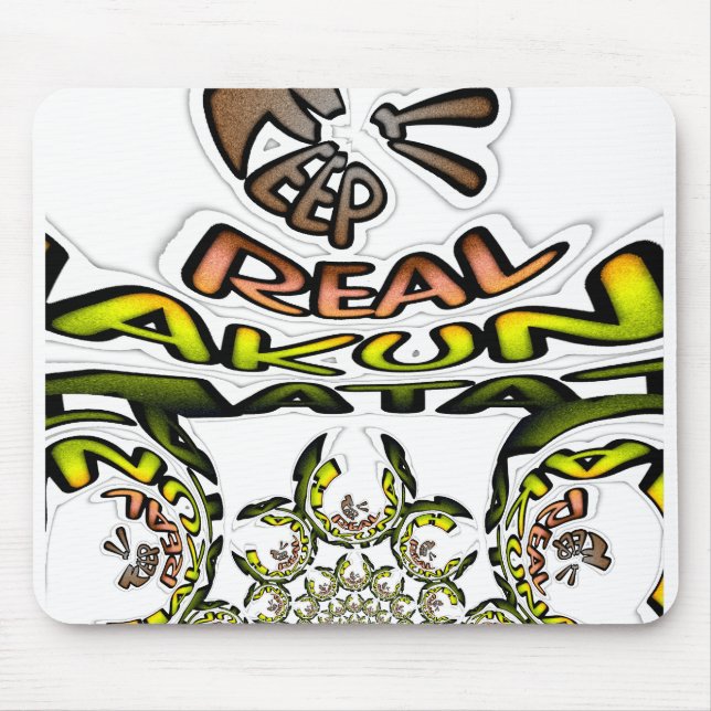 Alfombrilla De Ratón Manténgalo Real: Impresión/Gráfico de arte Kaleido (Frente)