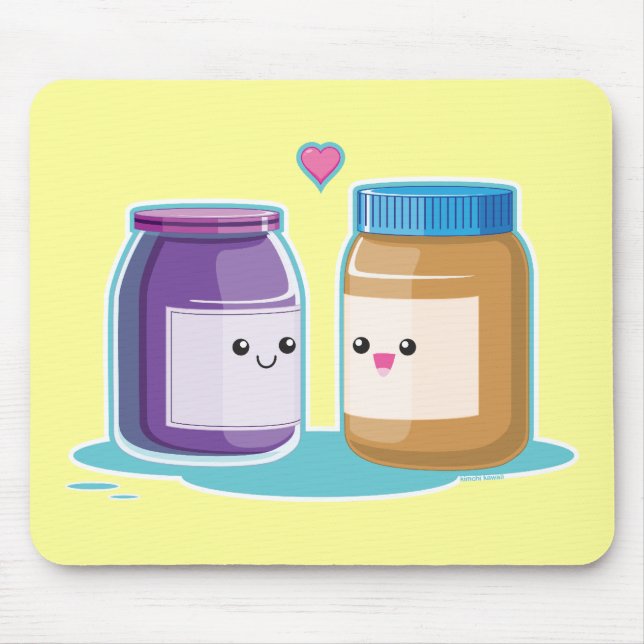 Alfombrilla De Ratón Mantequilla y jalea de cacahuete (Frente)