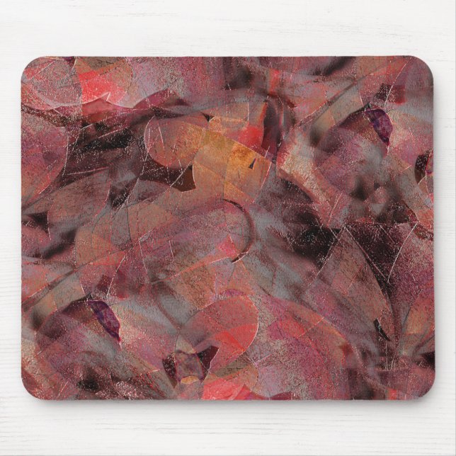 Alfombrilla De Ratón Mantiene los tonos rojos sobre fondo gris negro (Frente)