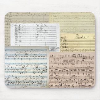 Alfombrilla De Ratón Manuscritos de la música de Brahms