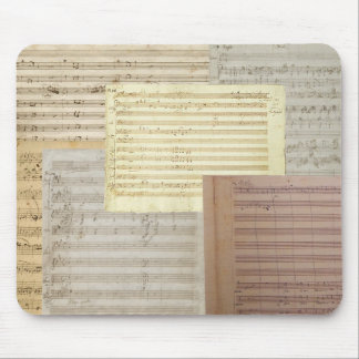 Alfombrilla De Ratón Manuscritos de la música de Mozart