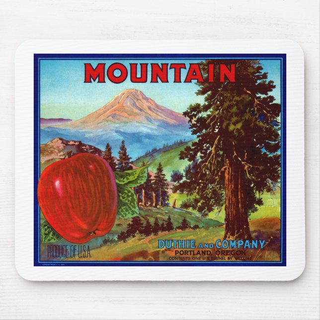 Alfombrilla De Ratón Manzanas de montaña (Frente)