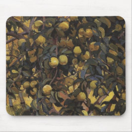 Alfombrilla De Ratón Manzanas en las ramas de árboles (de Serebriakova)