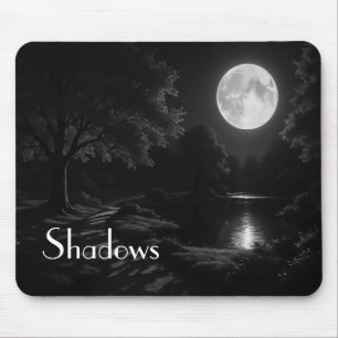 Alfombrilla De Ratón Manzanas iluminadas por la luna en el Mousepad de