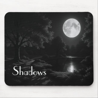 Alfombrilla De Ratón Manzanas iluminadas por la luna en el Mousepad de