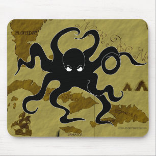 Alfombrilla De Ratón Mapa #1 del pirata