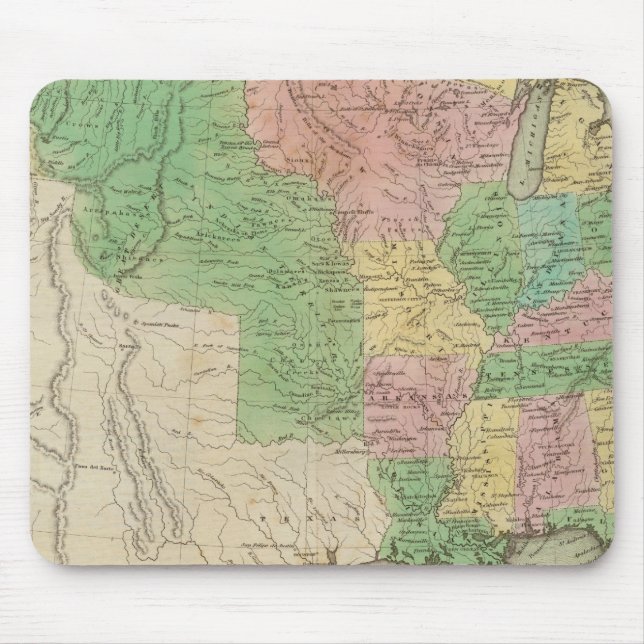 Alfombrilla De Ratón Mapa 2 de los Estados Unidos (Frente)