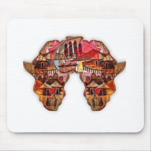 Alfombrilla De Ratón Mapa africano: Celebrando la temporada con la cult