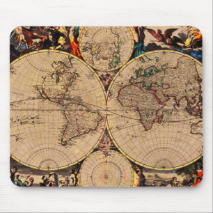 Alfombrilla De Ratón Mapa antiguo