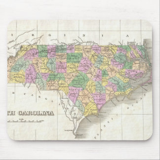Alfombrilla De Ratón Mapa Antiguo de Carolina del Norte (1827)