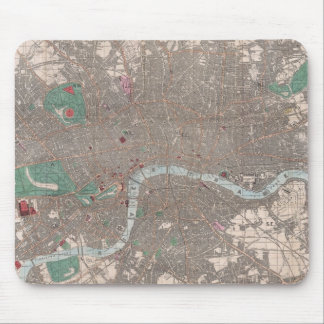 Alfombrilla De Ratón Mapa Antiguo de Londres Inglaterra (1862)