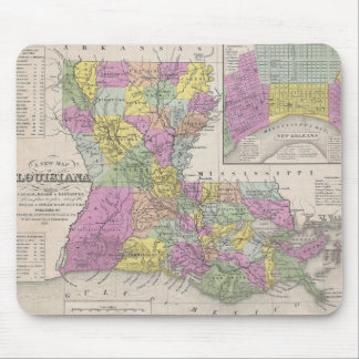 Alfombrilla De Ratón Mapa Antiguo de Luisiana (1853)
