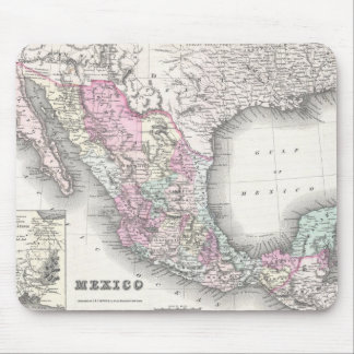 Alfombrilla De Ratón Mapa Antiguo de México (1855)