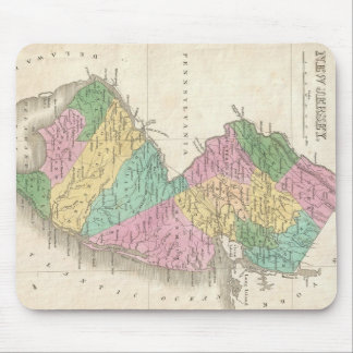 Alfombrilla De Ratón Mapa Antiguo de Nueva Jersey (1827)