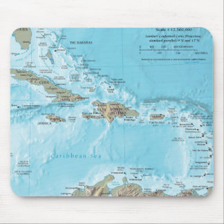 Alfombrilla De Ratón Mapa Antiguo del Caribe - EE. UU.