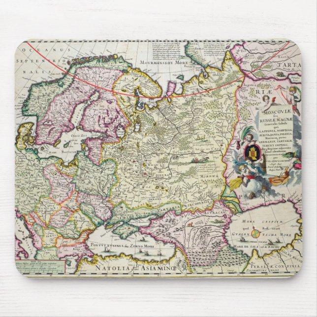 Alfombrilla De Ratón Mapa Asia Menor (Frente)