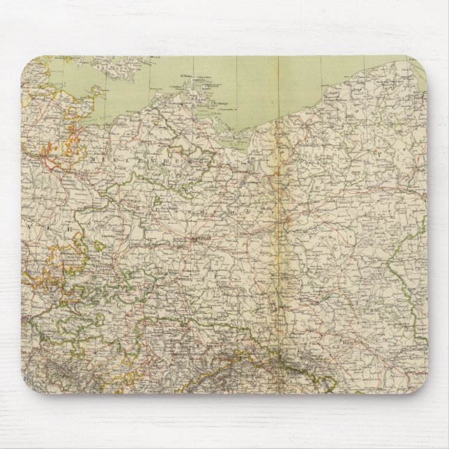 Alfombrilla De Ratón Mapa Atlas de Alemania del Norte (Frente)