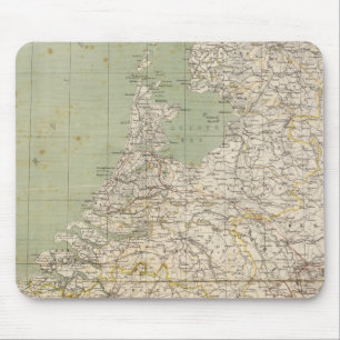 Alfombrilla De Ratón Mapa Atlas de los Países Bajos y Bélgica