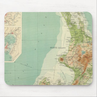 Alfombrilla De Ratón Mapa Atlas de Nueva Zelandia