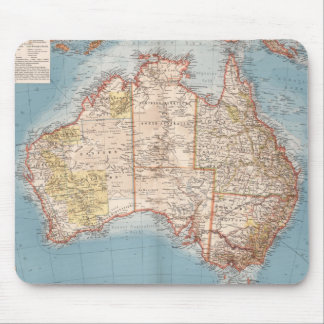 Alfombrilla De Ratón Mapa australiano de la topografía (1905)