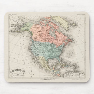 Alfombrilla De Ratón Mapa cartográfico vintage de América del Norte (18