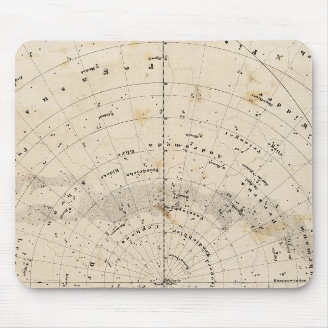Alfombrilla De Ratón Mapa celestial (Frente)