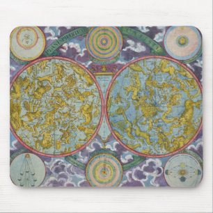 Alfombrilla De Ratón Mapa celestial de los planetas