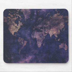 Alfombrilla De Ratón Mapa Celestial Morado del Mundo de la Academia Osc