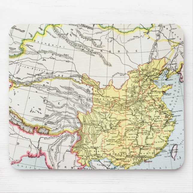 ALFOMBRILLA DE RATÓN MAPA: CHINA, 1910 (Frente)