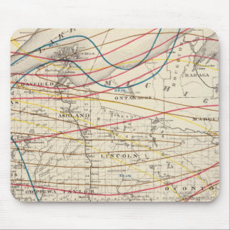 Alfombrilla De Ratón Mapa climatológico de Wisconsin