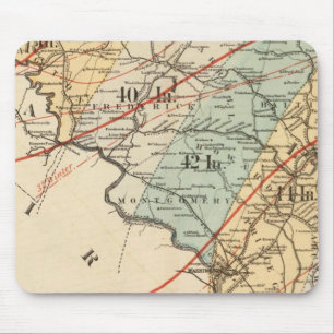 Alfombrilla De Ratón Mapa climatológico del estado de Maryland