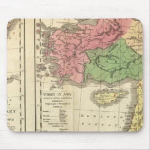 Alfombrilla De Ratón Mapa cronológico de Turquía