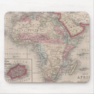 Alfombrilla De Ratón Mapa de África con St. Helena