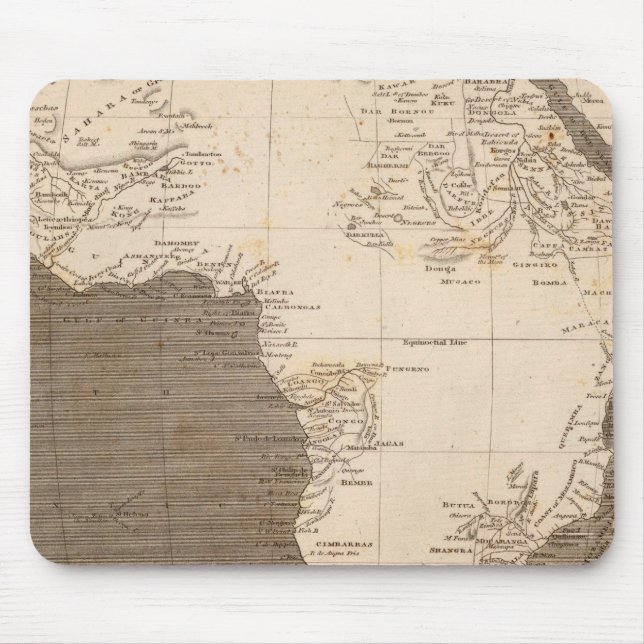 Alfombrilla De Ratón Mapa de África de Arrowsmith (Frente)