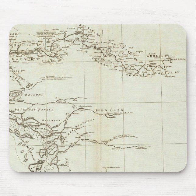 Alfombrilla De Ratón Mapa de África Occidental (Frente)