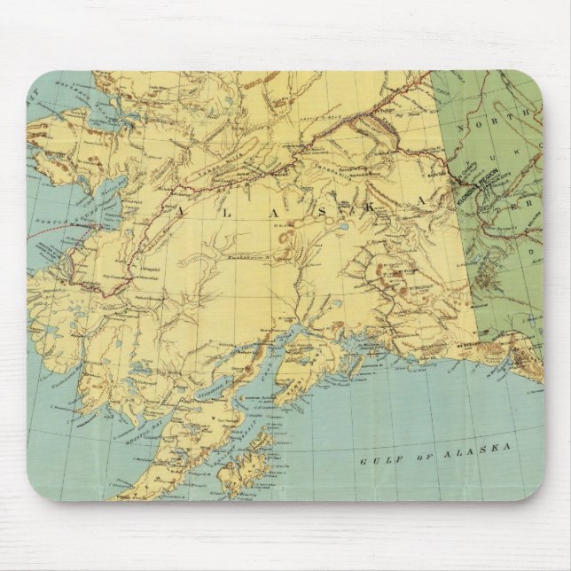 Alfombrilla De Ratón Mapa de Alaska de Rand McNally (Frente)