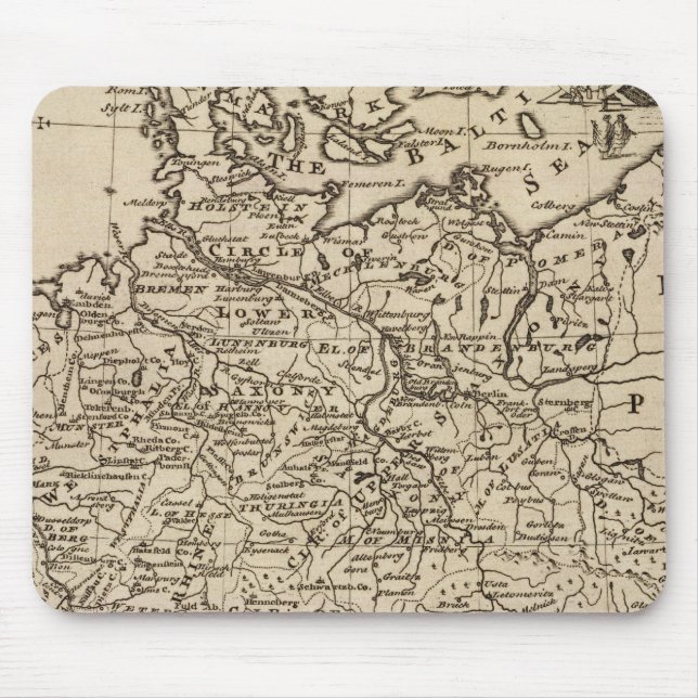 Alfombrilla De Ratón Mapa de Alemania (Frente)