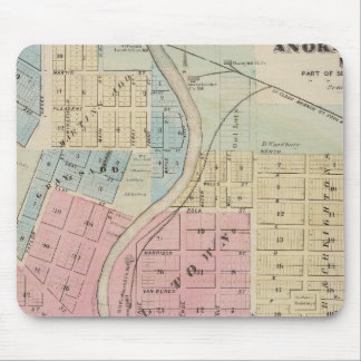Alfombrilla De Ratón Mapa de Anoka, condado de Anoka, Minnesota