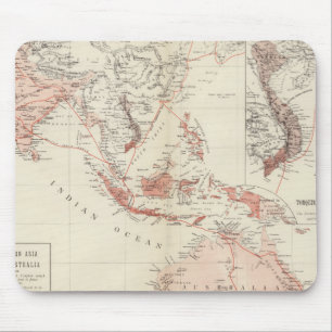 Alfombrilla De Ratón Mapa de Asia sudoriental y de Australia del norte