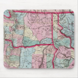 Alfombrilla De Ratón Mapa de Bancroft de Oregón, Washington, Idaho