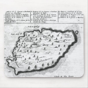 Alfombrilla De Ratón Mapa de Barbados