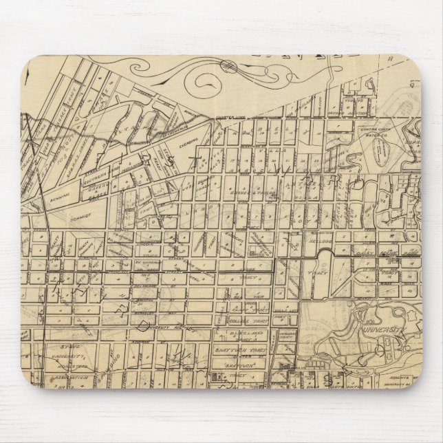 Alfombrilla De Ratón Mapa de Berkeley, California (Frente)