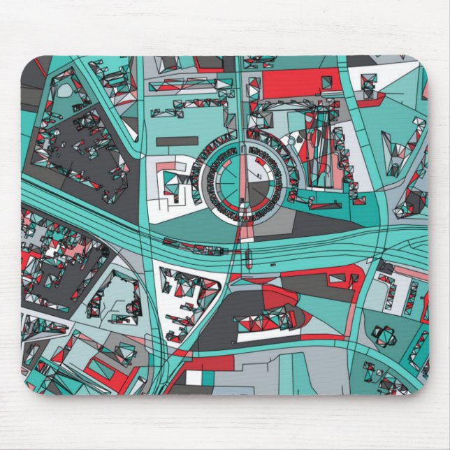 Alfombrilla De Ratón Mapa de Berlín, Alemania (Frente)