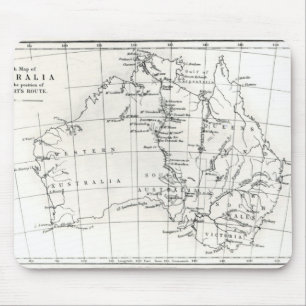 Alfombrilla De Ratón Mapa de bosquejo de Australia