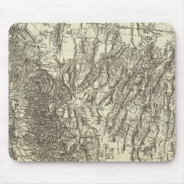 Alfombrilla De Ratón Mapa de California y Nevada (Frente)